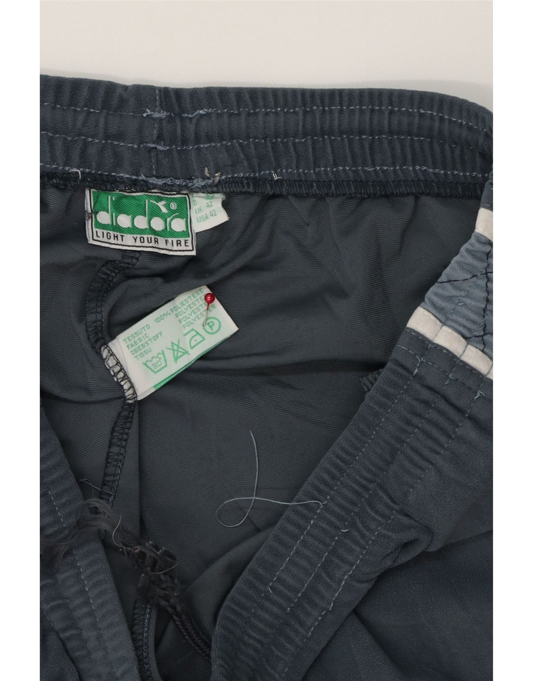 DIADORA Mens Tracksuit Trousers UK 42 Large  Grey Colourblock Polyester