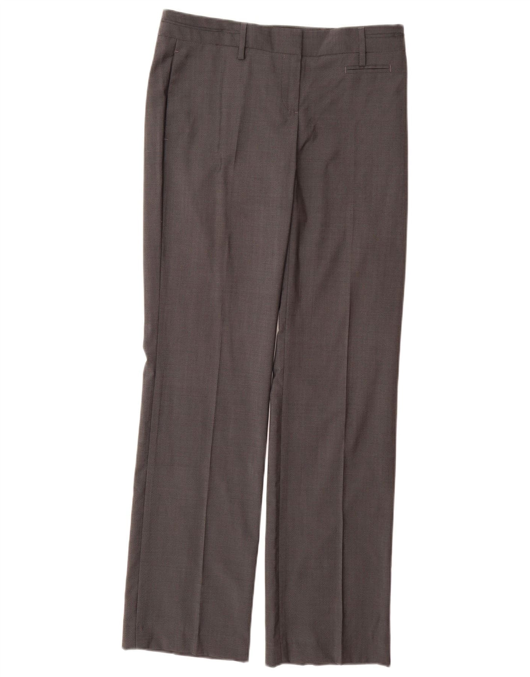 MASSIMO DUTTI Womens Straight Suit Trousers EU 38 Small W28 L33 Grey Wool