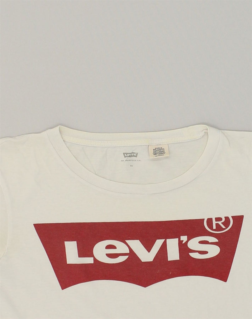 LEVI'S Mens Graphic T-Shirt Top XS White Cotton | Vintage Levi's | Thrift | Second-Hand Levi's | Used Clothing | Messina Hembry 