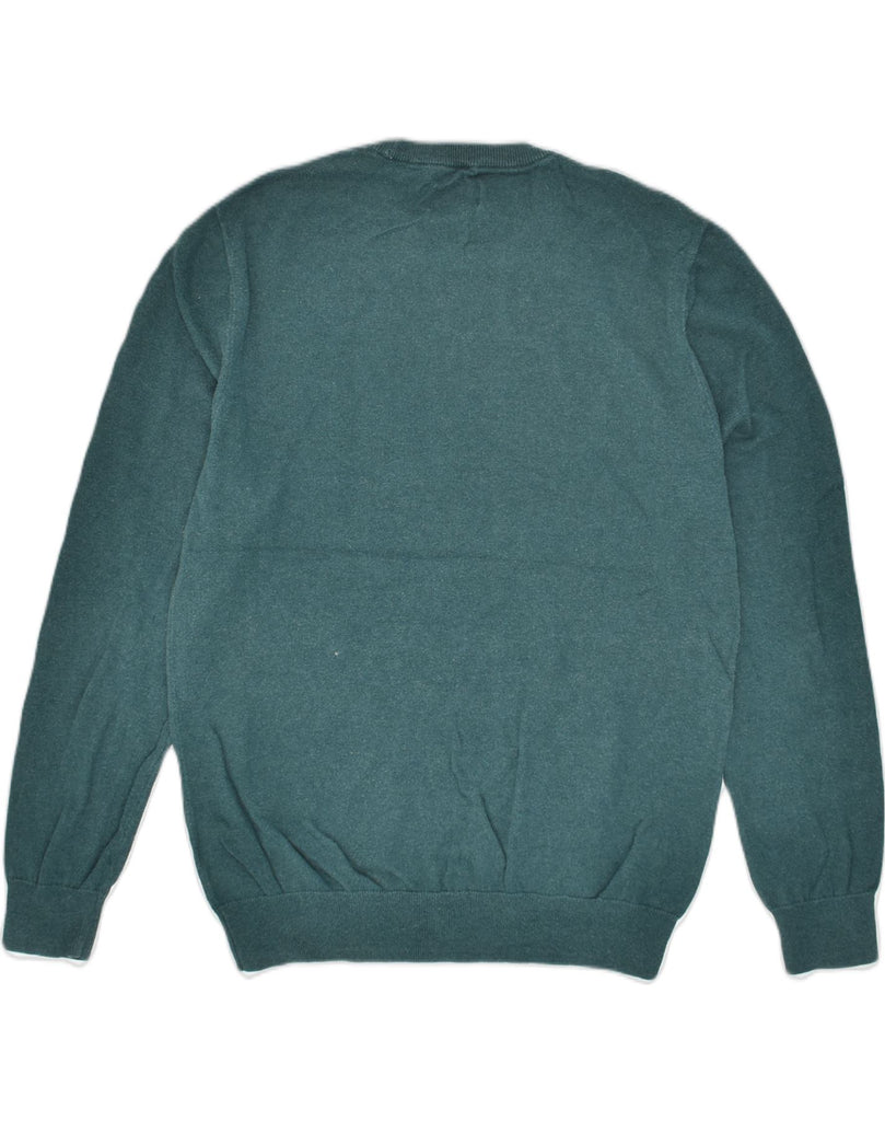 JACK WILLS Mens Crew Neck Jumper Sweater Large Green Cotton | Vintage Jack Wills | Thrift | Second-Hand Jack Wills | Used Clothing | Messina Hembry 