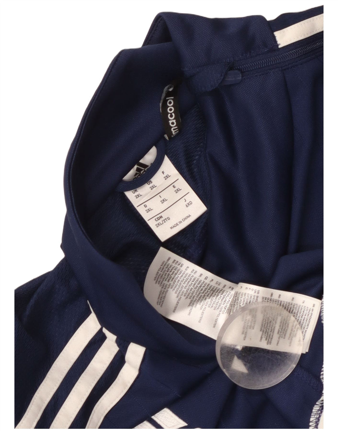 Adidas Mens Climacool Zip Neck Pullover Tracksuit Top 2XL Navy Blue