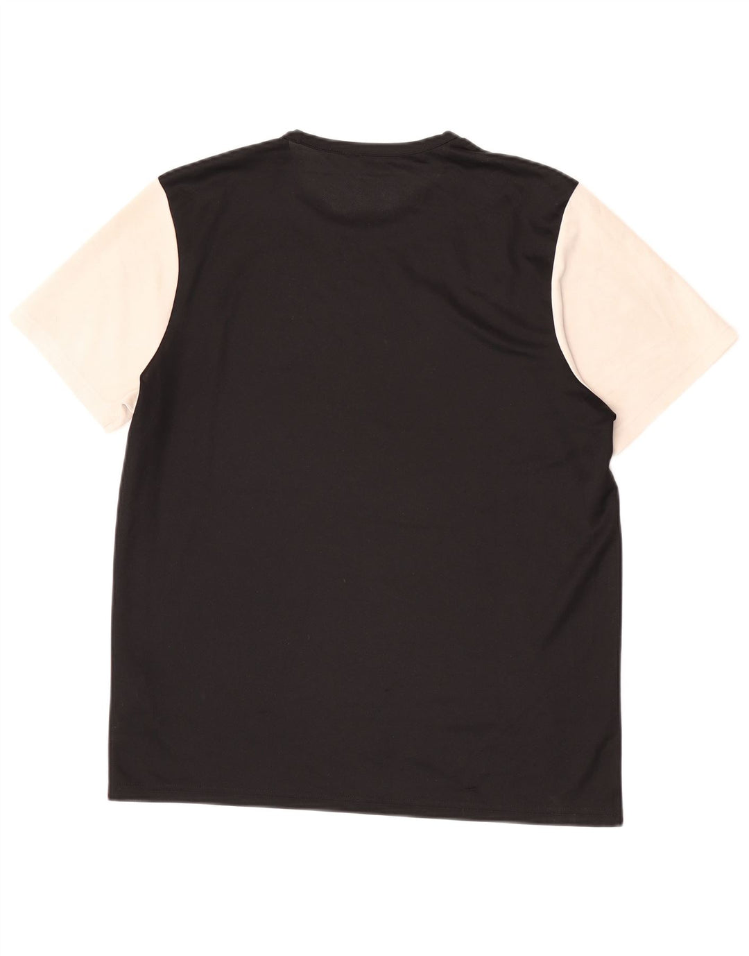 Adidas Mens Climalite T-Shirt Top Large Black Colourblock Polyester