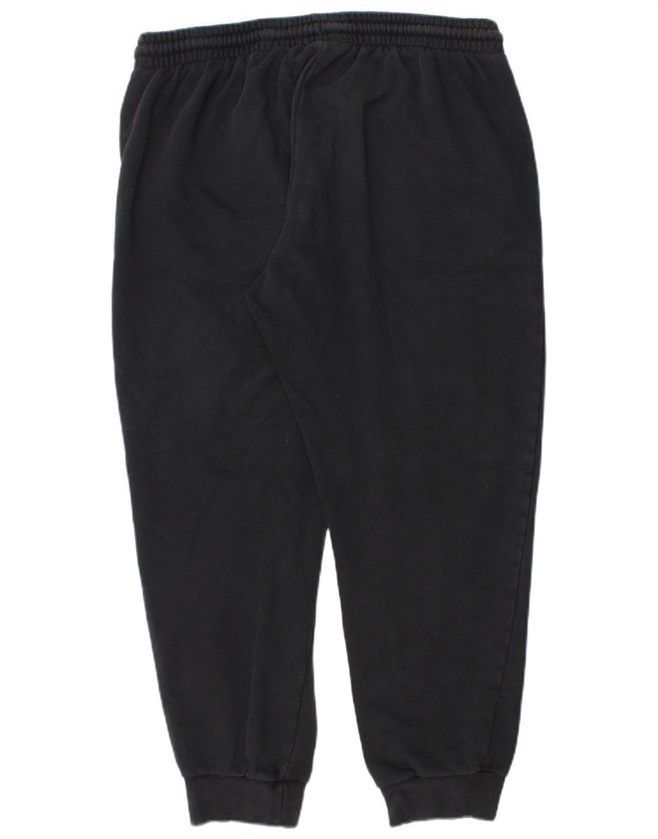 KAPPA Mens Tracksuit Trousers Joggers XL Black Cotton
