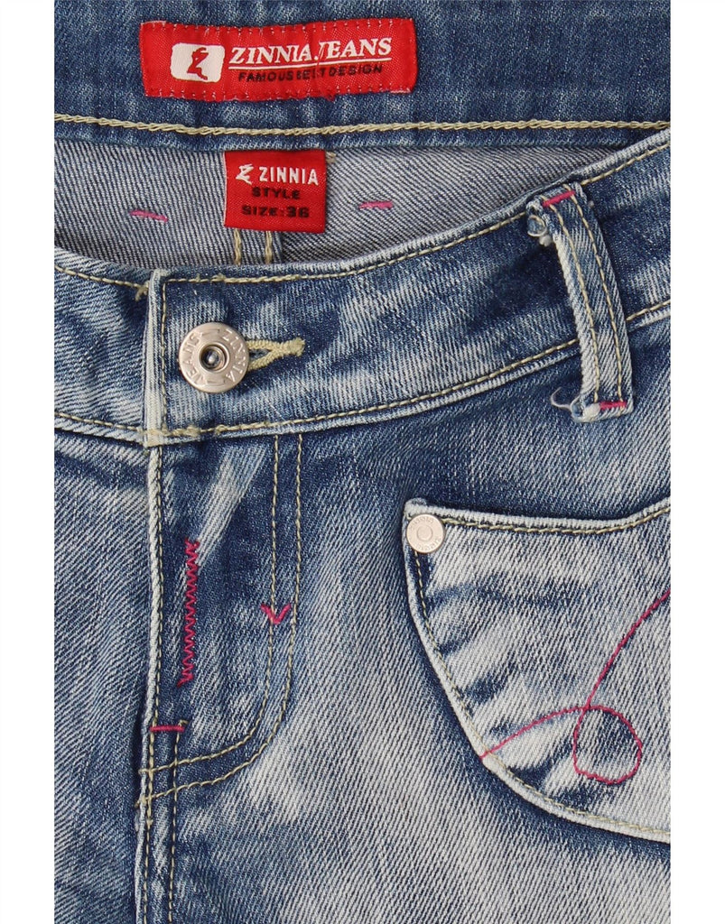ZINNIA Womens Low Waist Bootcut Jeans IT 36 XS W26 L34 Blue Cotton Vintage Zinnia and Second-Hand Zinnia from Messina Hembry 