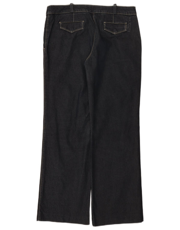 Trussardi Womens Straight Jeans W27 L29 Navy Blue Cotton