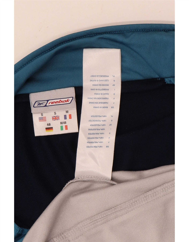 Reebok Mens Loose Fit Tracksuit Top Jacket Small White Colourblock