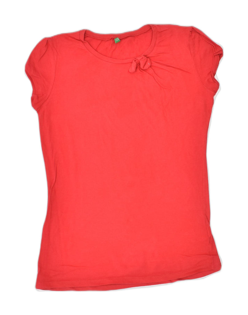 UNITED COLORS OF BENETTON Girls Top 11-12 Years 2XL Red Cotton | Vintage | Thrift | Second-Hand | Used Clothing | Messina Hembry 