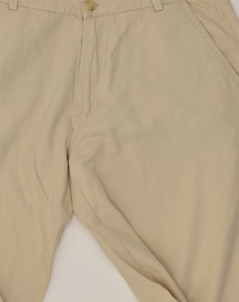 TRUSSARDI Mens Tapered Chino Trousers IT 48 Medium W32 L33 Beige Cotton | Vintage Trussardi | Thrift | Second-Hand Trussardi | Used Clothing | Messina Hembry 