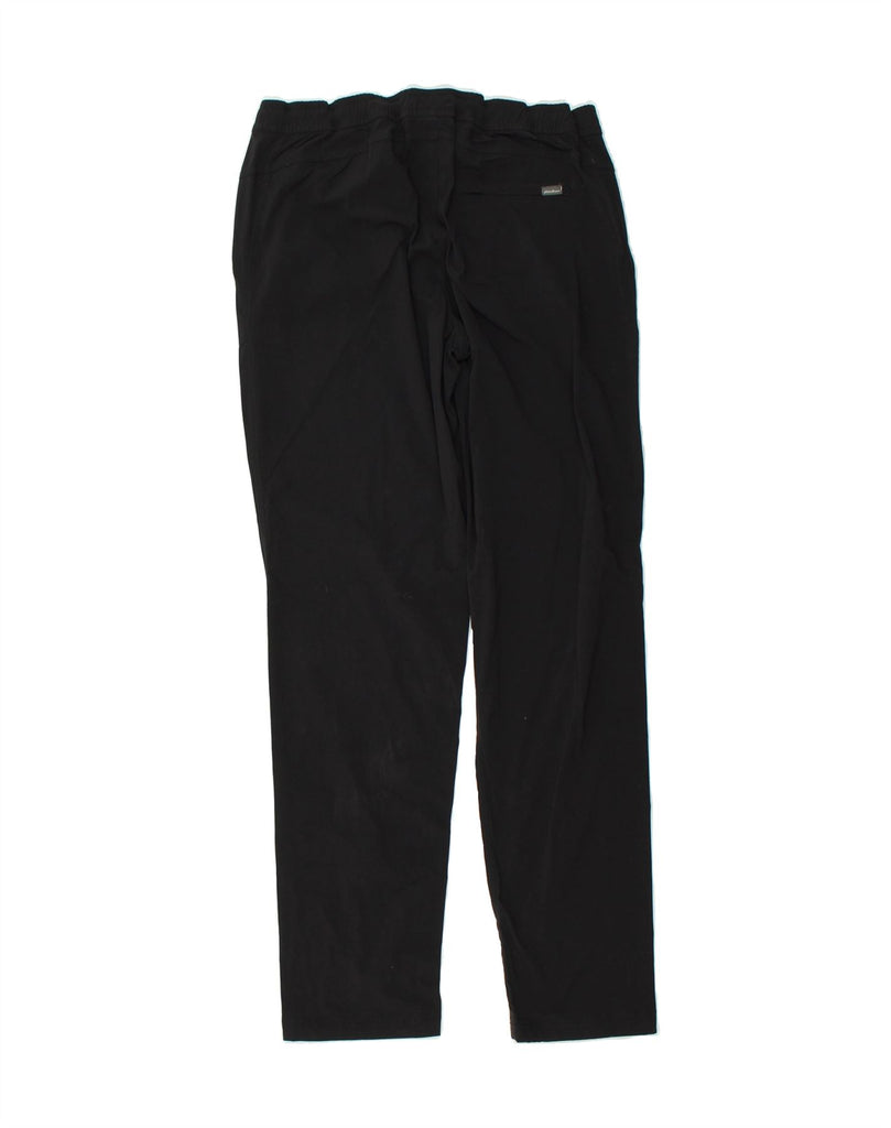 EDDIE BAUER Womens Tracksuit Trousers US 8 Medium Black Nylon | Vintage Eddie Bauer | Thrift | Second-Hand Eddie Bauer | Used Clothing | Messina Hembry 