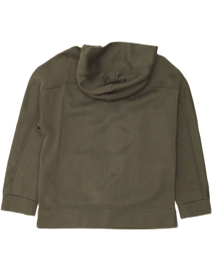 COS Womens Oversized Hoodie Jumper UK 10 Small Khaki Viscose Vintage Cos and Second-Hand Cos from Messina Hembry 