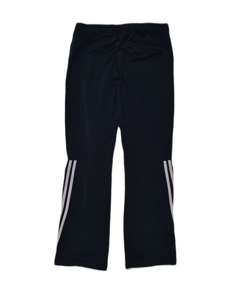 ADIDAS Womens Tracksuit Trousers UK 12 Medium  Navy Blue Polyester | Vintage Adidas | Thrift | Second-Hand Adidas | Used Clothing | Messina Hembry 