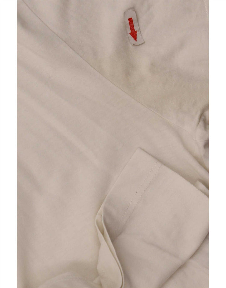 Fred Perry Mens T-Shirt Top Large White Cotton