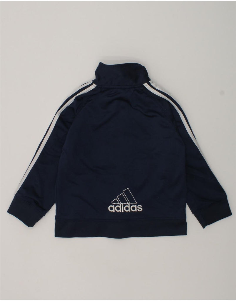 ADIDAS Baby Boys Graphic Tracksuit Top Jacket 18-24 Months Navy Blue | Vintage Adidas | Thrift | Second-Hand Adidas | Used Clothing | Messina Hembry 