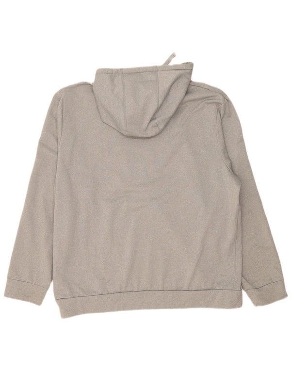 The North Face Mens Hoodie Jumper 2XL Grey Flecked Polyester