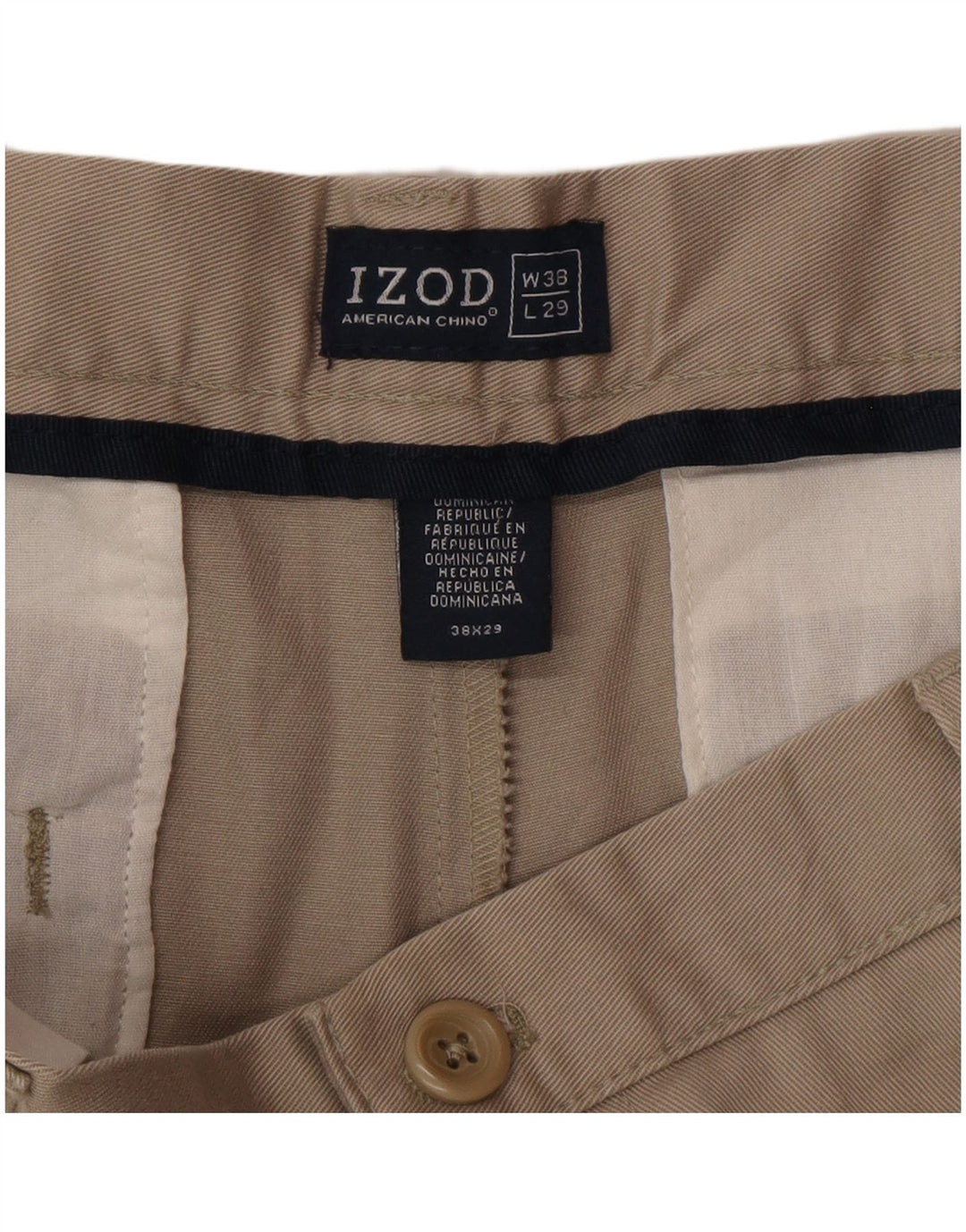 Izod Mens Pegged Chino Trousers W38 L25 Grey Cotton