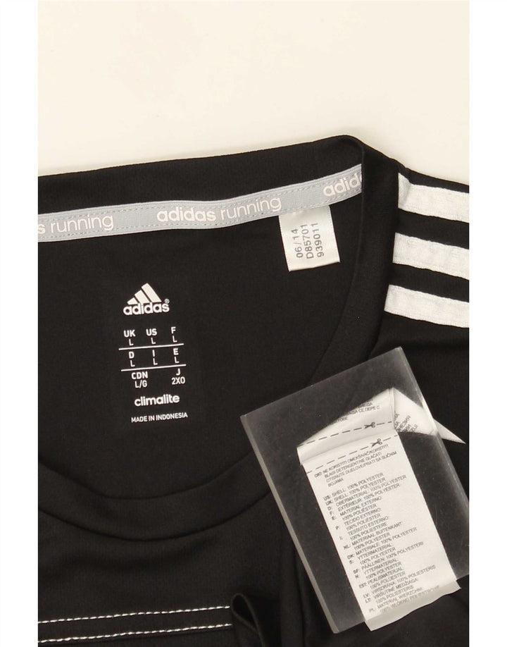 Adidas Mens Climalite Large Black Polyester