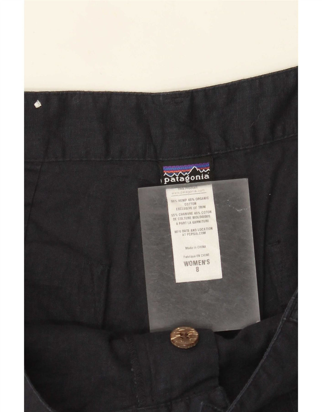 Patagonia Womens Chino Shorts US 8 Medium W30 Navy Blue Cotton
