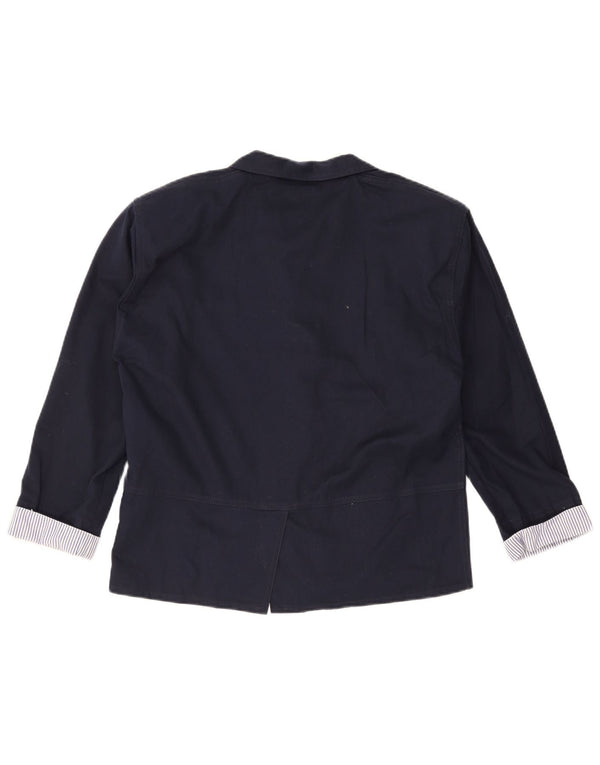 Vintage Mens 2 Button Blazer Jacket UK 38 Medium Navy Blue