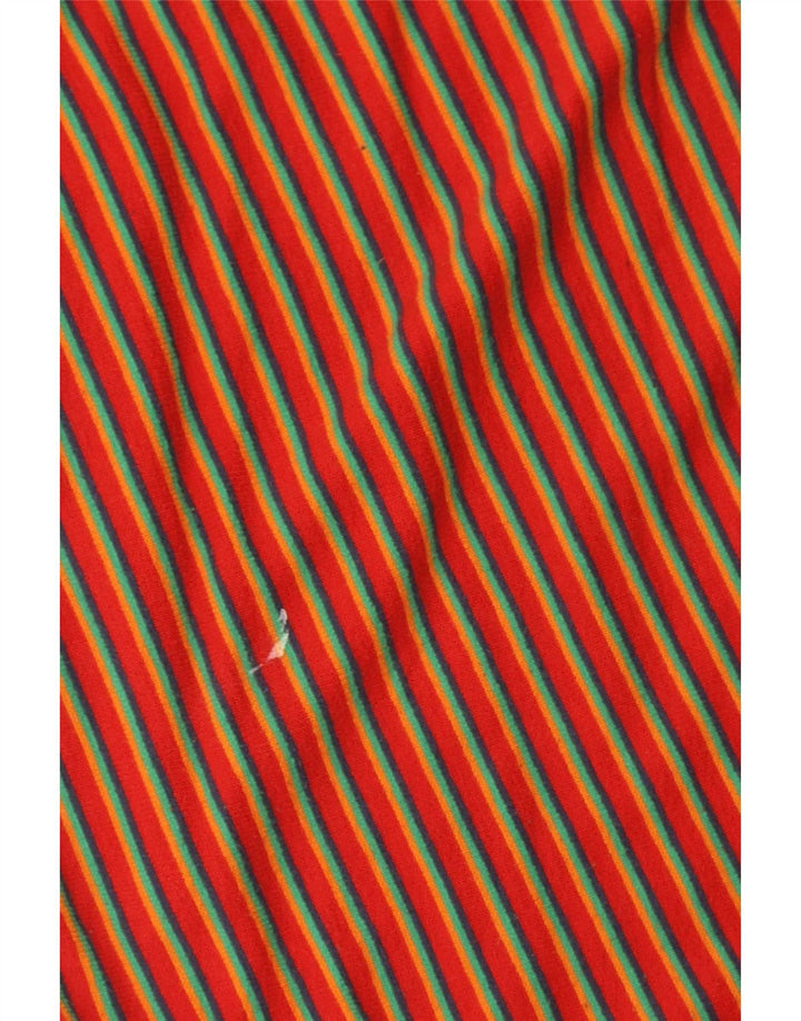 Zara Womens Trafaluc Shift Dress UK 14 Medium Red Striped Cotton