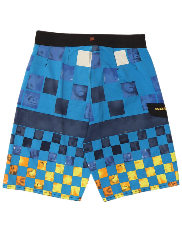 Quiksilver Mens Swimming Shorts Medium Blue Geometric
