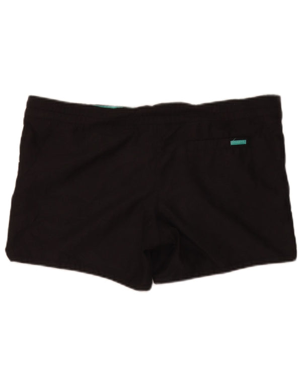 Billabong Womens Graphic Swimming Shorts US 10 Large Black Polyester