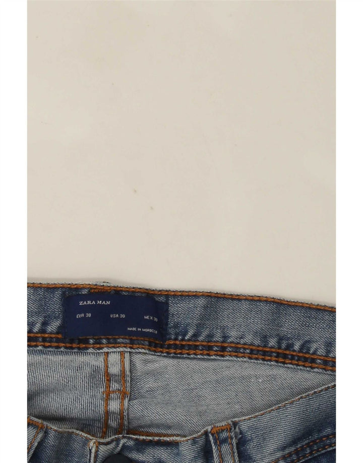 Zara Mens Slim Jeans EU 38 Small W30 L32 Blue