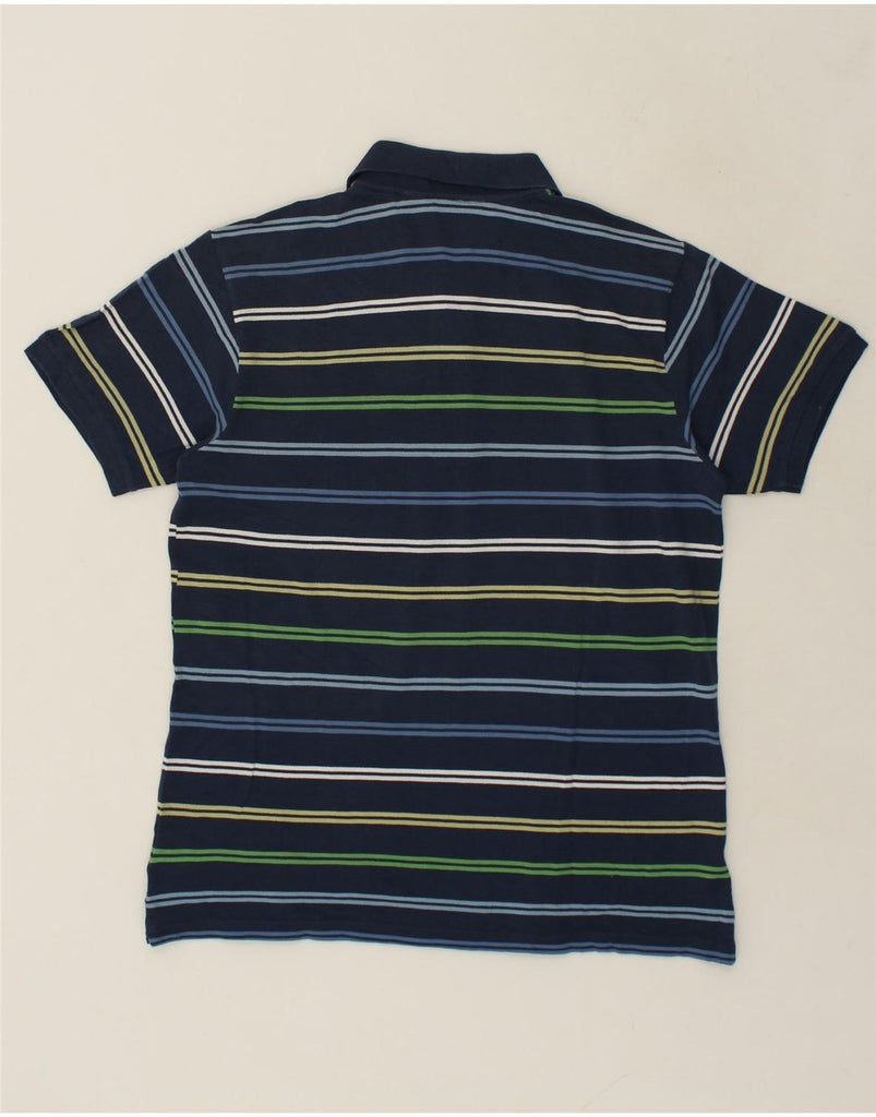 KAPPA Mens Slim Polo Shirt XL Navy Blue Striped Cotton | Vintage Kappa | Thrift | Second-Hand Kappa | Used Clothing | Messina Hembry 