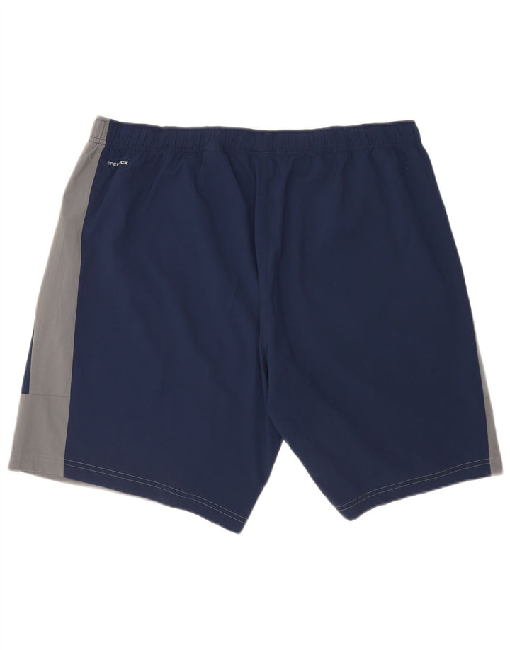 Reebok Mens Sport Shorts XL Navy Blue Colourblock Polyester
