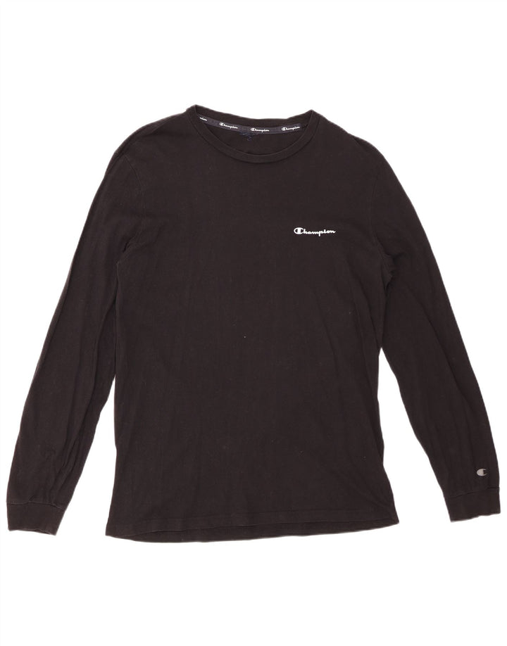 CHAMPION Mens Top Long Sleeve Medium Black