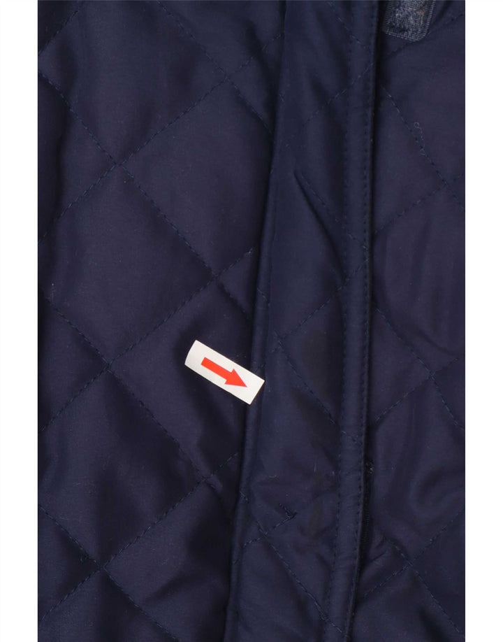 Mountain Warehouse Womens Quilted Jacket UK 12 Medium Navy Blue Polyester