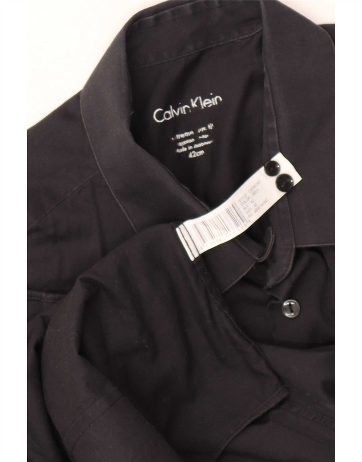 Calvin Klein Mens Shirt Size 42 Large Black