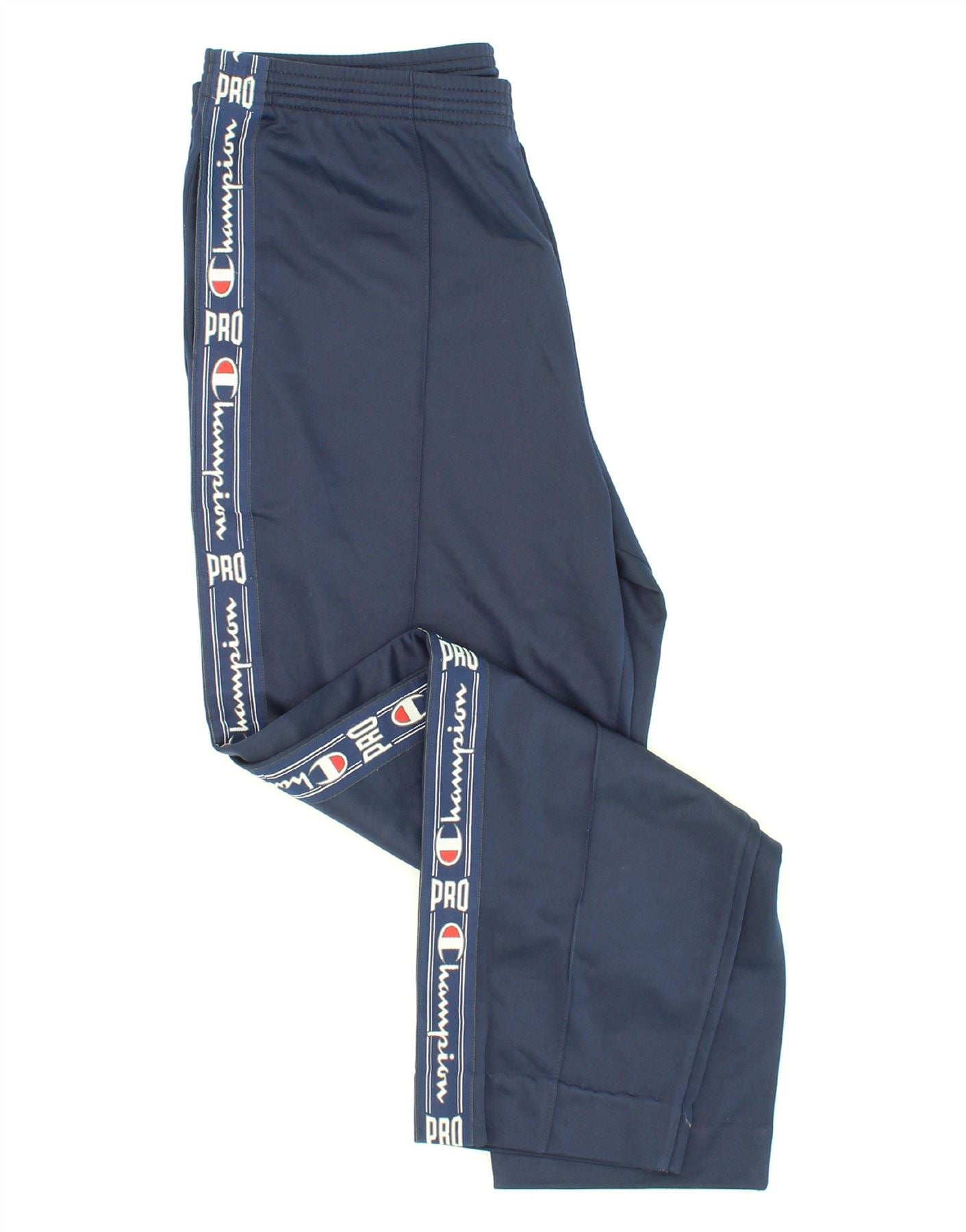 Pantaloni da tuta vintage da uomo CHAMPION Large Blue Polyester Abbigliamento vintage e di seconda mano online Messina Hembry