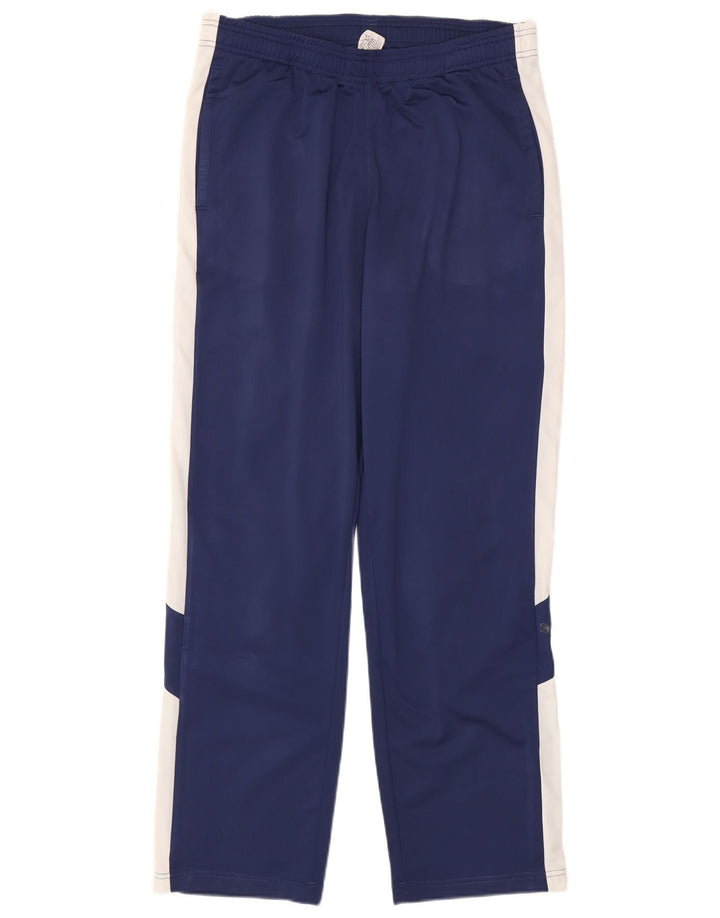 Puma Mens Tracksuit Trousers Large  Navy Blue Colourblock Polyester