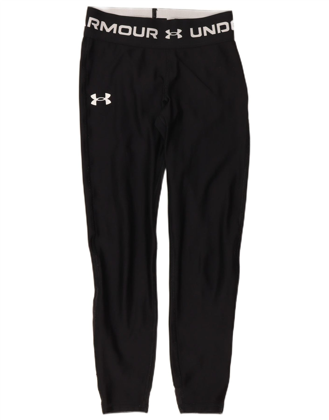 Under Armour Womens Capri Graphic Leggings UK 4 XS Black Polyester