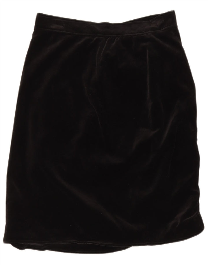 UNGARO Womens Straight Skirt W30 Medium  Black