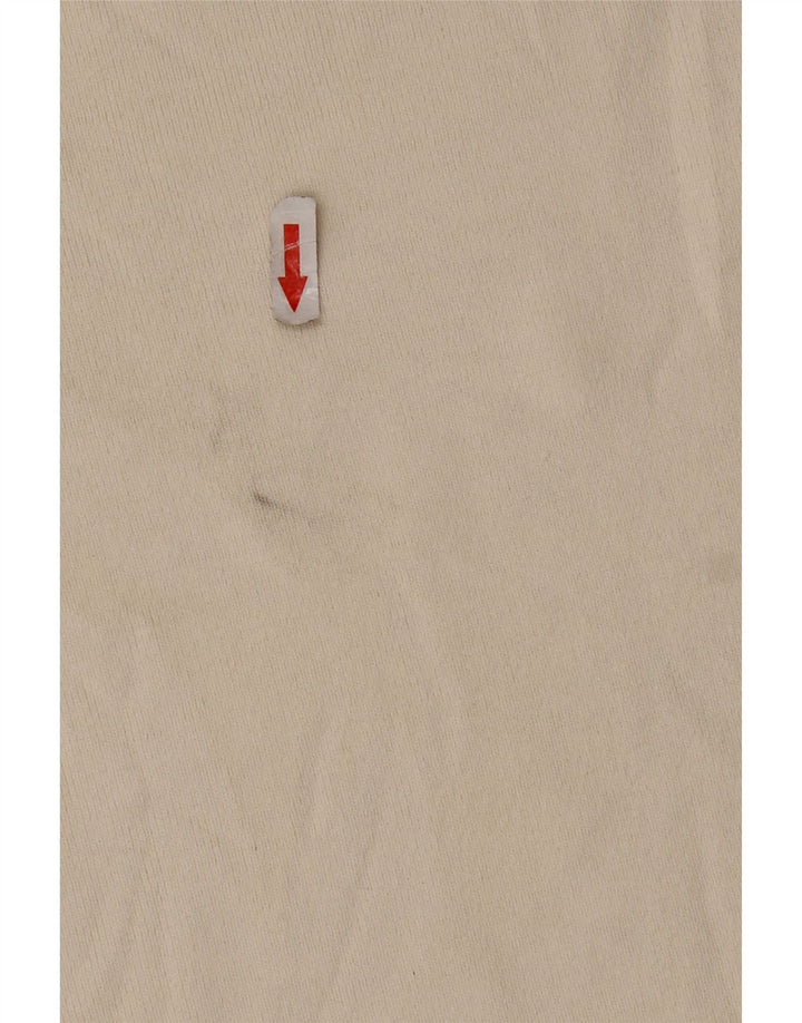 Zara Womens Oversized T-Shirt Top UK 14 Medium Off White Viscose