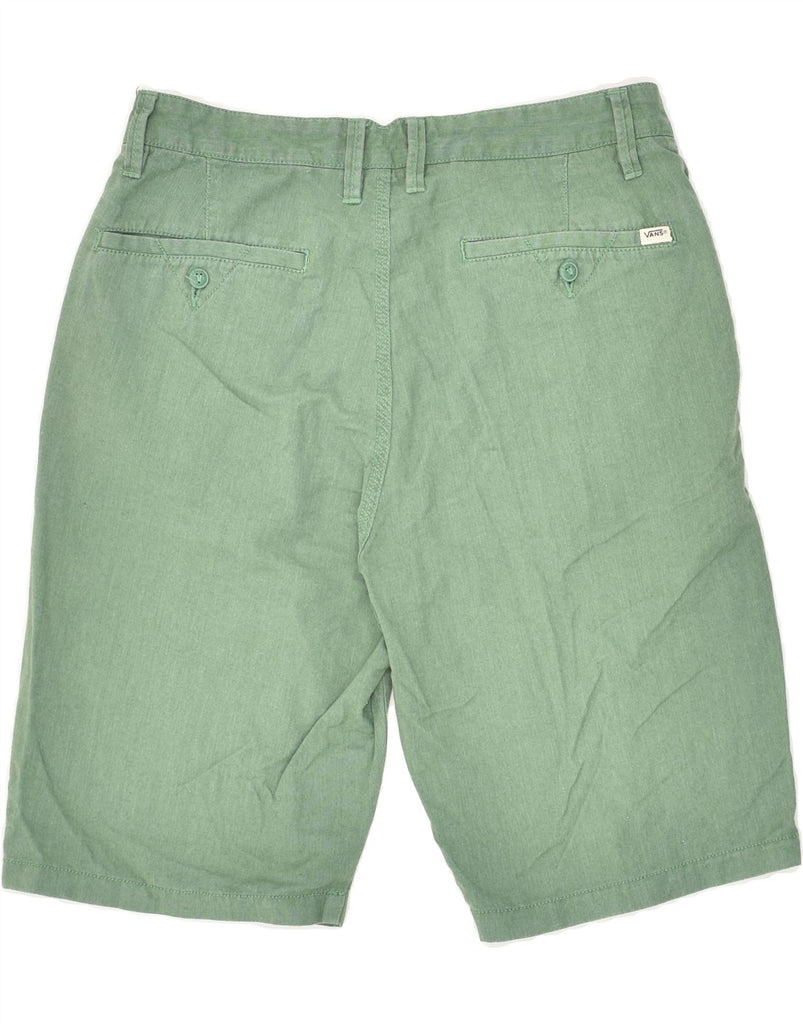 VANS Mens Chino Shorts W30 Medium Green Cotton | Vintage Vans | Thrift | Second-Hand Vans | Used Clothing | Messina Hembry 