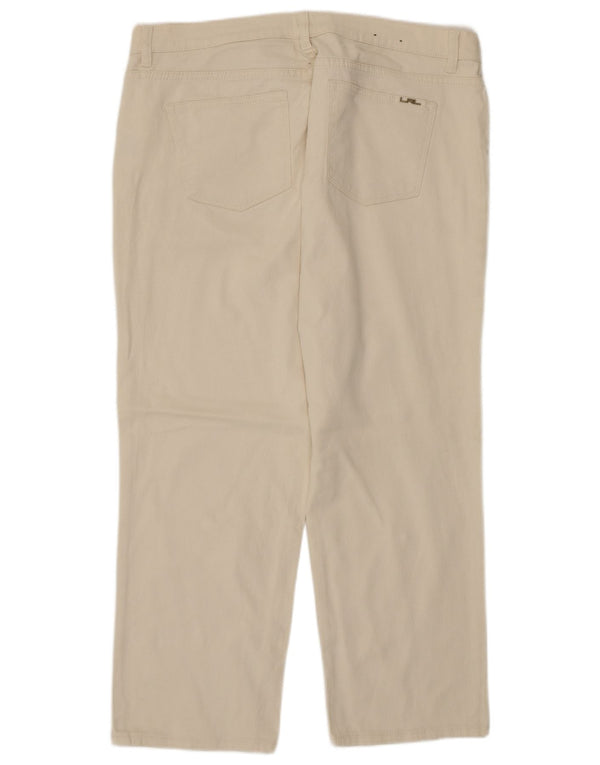 Ralph Lauren Womens Straight Capri Trousers US 16 2XL W40 L25 Off White