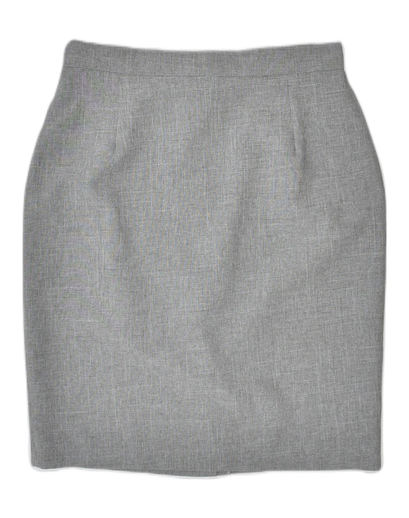 VINTAGE Womens Pencil Skirt IT 42 Medium W27  Grey | Vintage Vintage | Thrift | Second-Hand Vintage | Used Clothing | Messina Hembry 