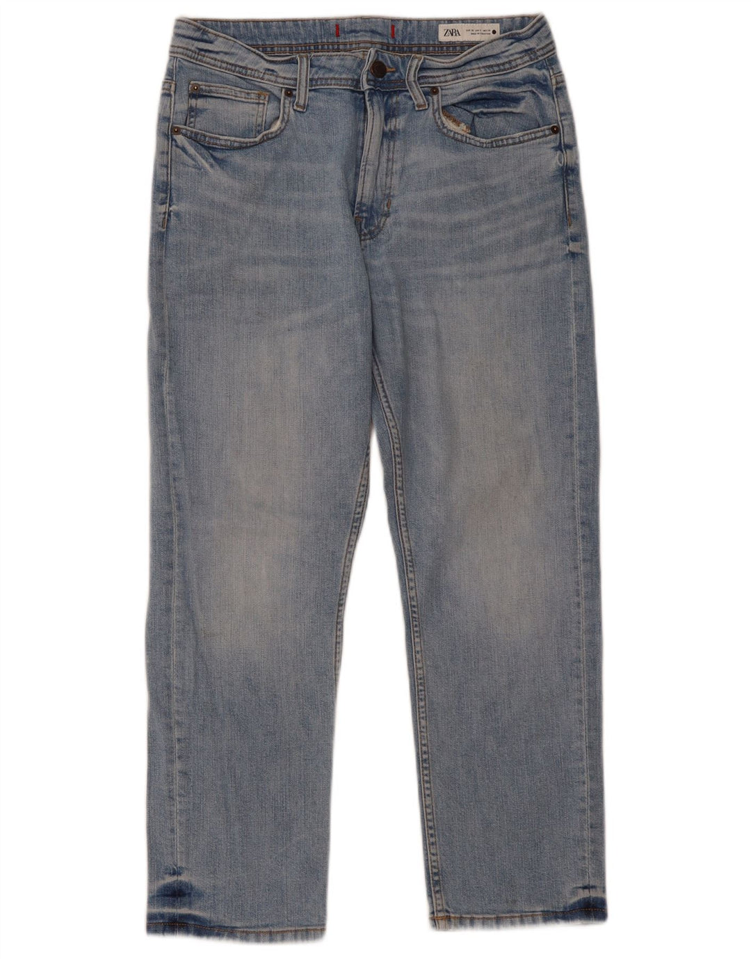 ZARA Womens Straight Jeans EU 38 Small W28 L26 Blue