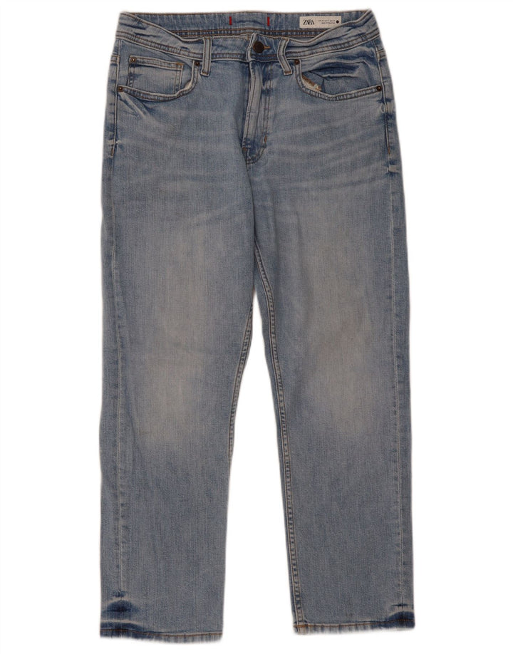 ZARA Womens Straight Jeans EU 38 Small W28 L26 Blue