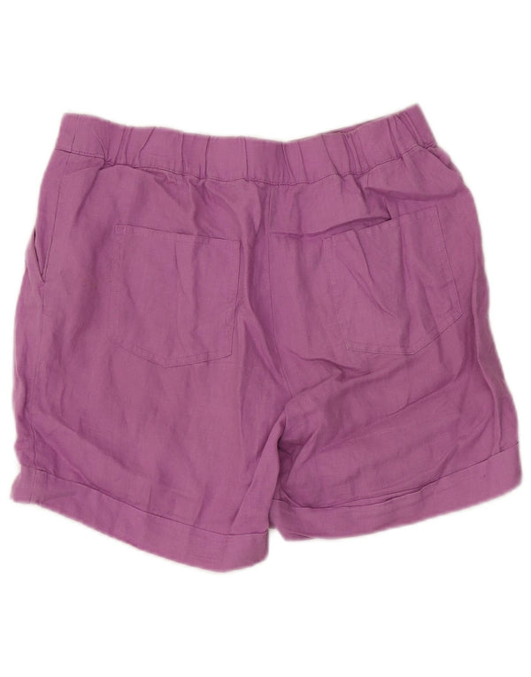 Boden Womens Chino Shorts UK 10 Small W30  Purple Linen