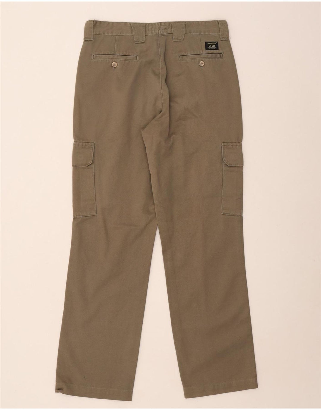 LEE Mens Straight Cargo Trousers W31 L31 Beige Cotton