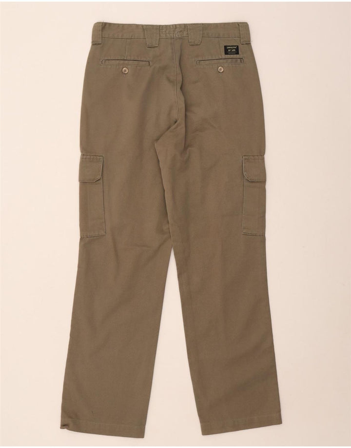 LEE Mens Straight Cargo Trousers W31 L31 Beige Cotton