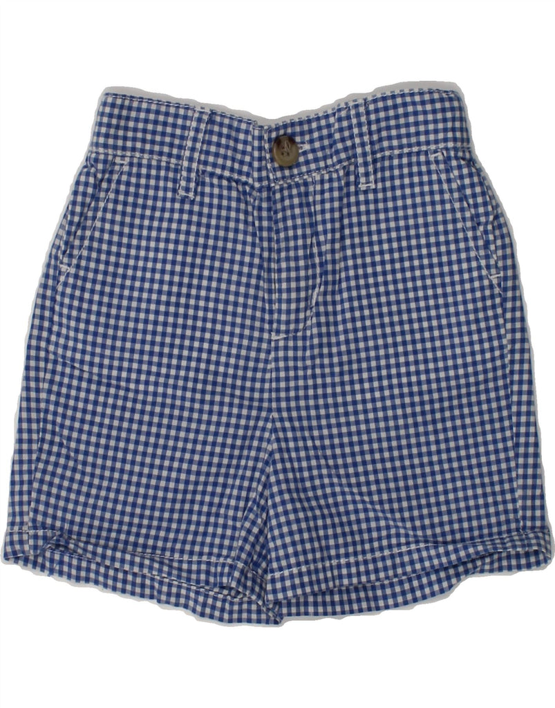 POLO RALPH LAUREN Baby Boys Chino Shorts 6-9 Months W18  Navy Blue Gingham | Vintage Polo Ralph Lauren | Thrift | Second-Hand Polo Ralph Lauren | Used Clothing | Messina Hembry 