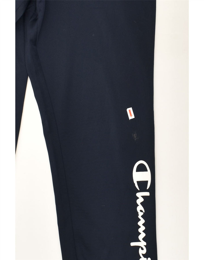 CHAMPION Mens Graphic Tracksuit Trousers Joggers Medium Navy Blue | Vintage Champion | Thrift | Second-Hand Champion | Used Clothing | Messina Hembry 