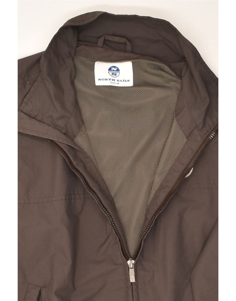 NORTH SAILS Mens Bomber Jacket UK 38 Medium Brown Polyester | Vintage North Sails | Thrift | Second-Hand North Sails | Used Clothing | Messina Hembry 