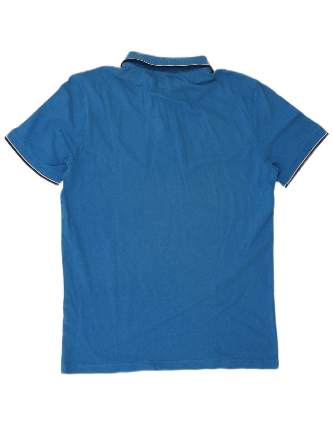 Kappa Mens Polo Shirt Large Blue Striped