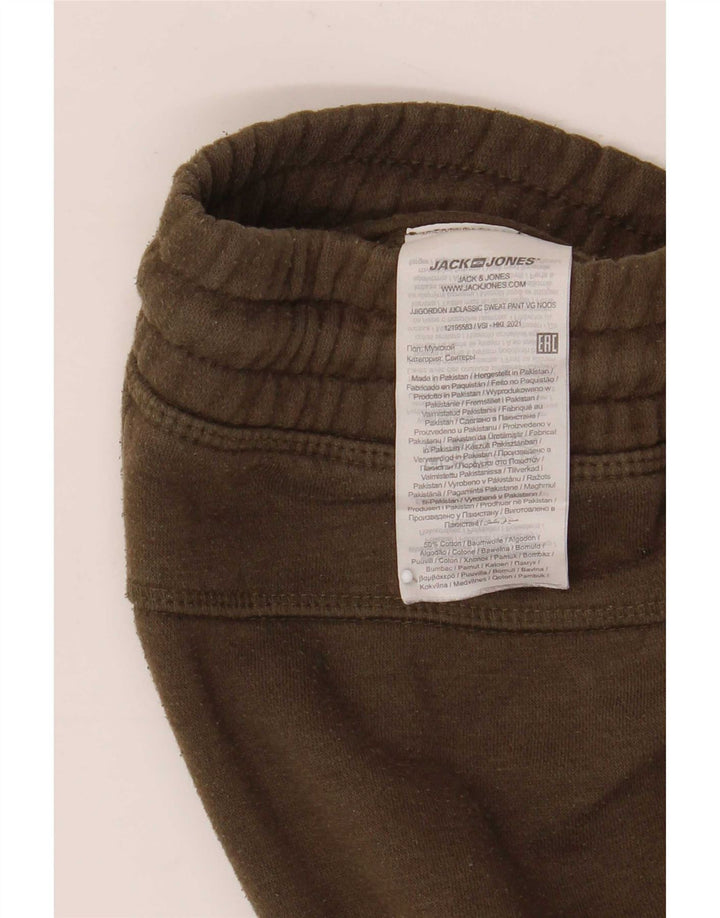 Jack & Jones Mens Cargo Tracksuit Trousers Joggers Medium Khaki Cotton