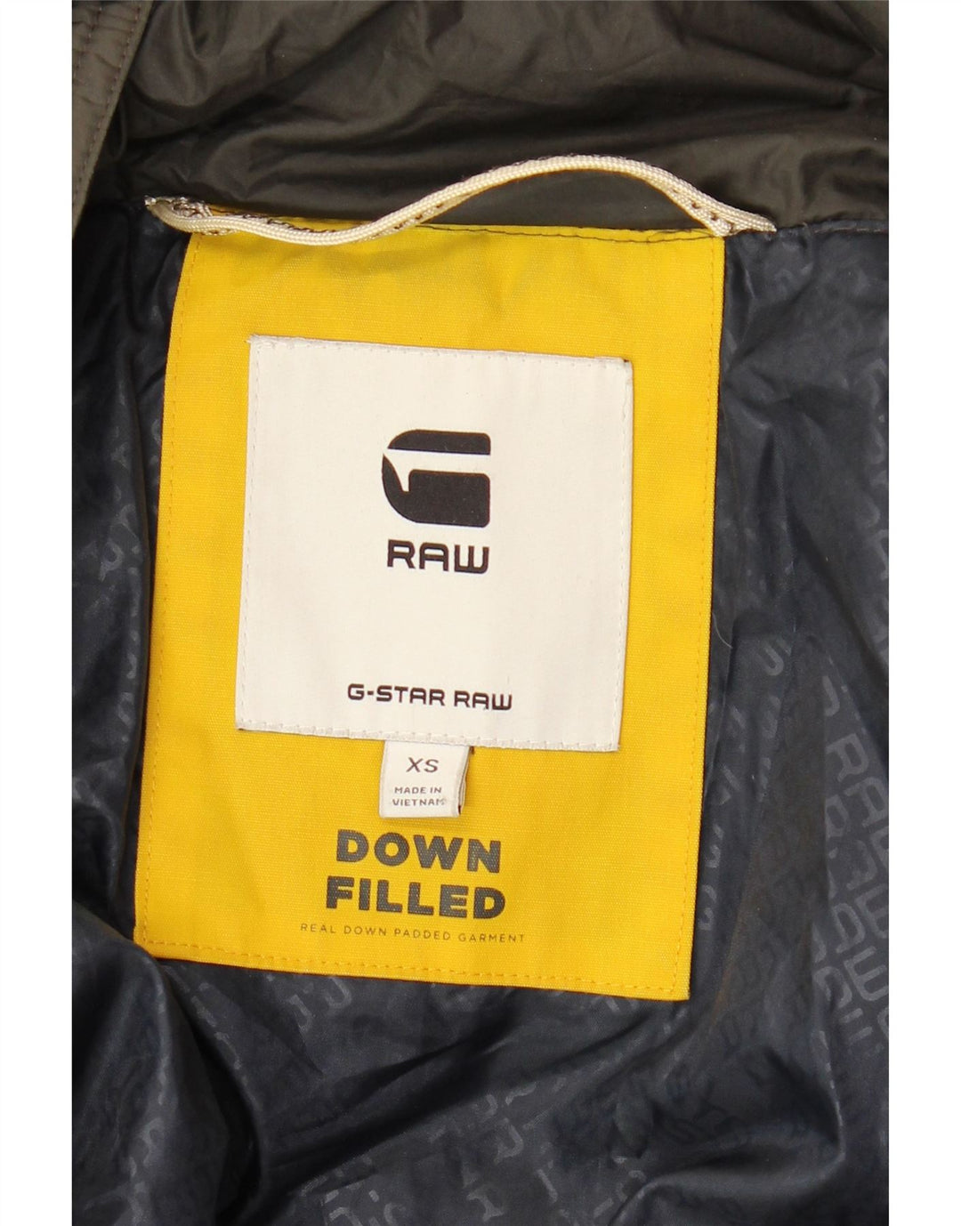 G-STAR Mens Loose Fit Padded Jacket UK 34 XS Khaki